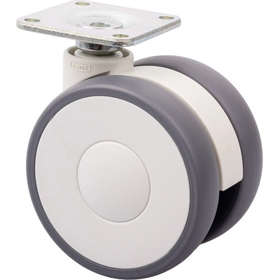 Tente koliesko Linea 65mm 70 kg svetlo sivá