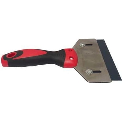 TOPTRADE Škrabka maliarska 125 mm, s gumovou rukoväťou 106144