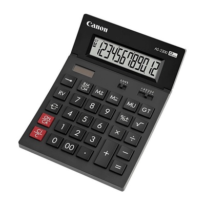 Canon Калкулатор Canon AS-2200 - настолен, 12-разряден дисплей