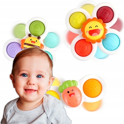 SPINNER SPINER PŘÍSSAWKA Senzorická hračka 3ks – Zboží Mobilmania