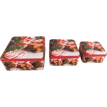 MAKRO Dóza vianočná sada 3ks