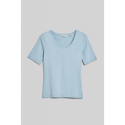 Gant SLIM COT ELA SS SCOOP NECK TOP modrá