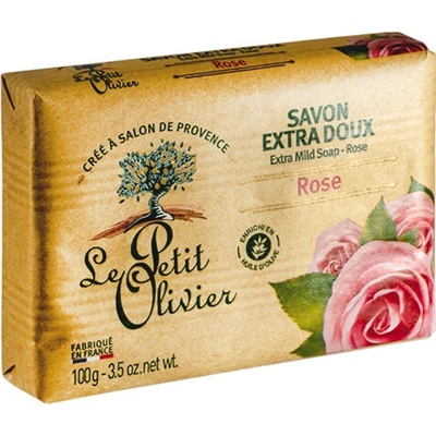 Le Petit Olivier extra jemné mydlo Ruža 100 g