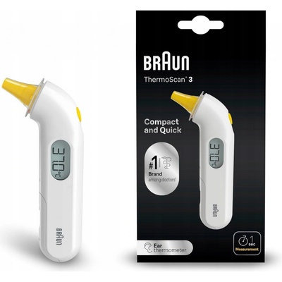 Braun Elektronický teplomer ThermoScan3 IRT3030 biely