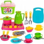 TECHNOK Cooker with pots and dishes in a plastic box TechNok 3596 p8