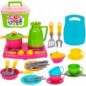 TECHNOK Cooker with pots and dishes in a plastic box TechNok 3596 p8