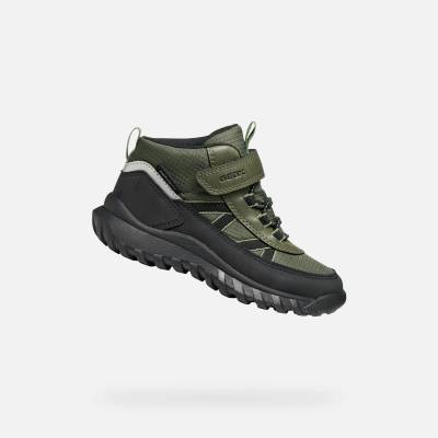 Geox Зелена детска обувка до глезена Geox Simbyos B ABX Geox | Zelen | Момчешки | 36