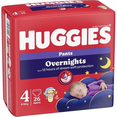 Huggies Overnights Pants 4 26 ks