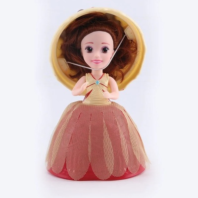 Кукла сладолед Мелба с четка - кафява + бяло gelato