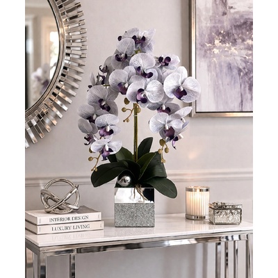 Orchidea v zrkadlovom kvetináči