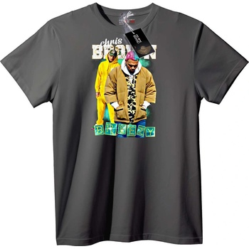 NOONEBRAND Тениска Chris Brown Бриз - 6XL, White
