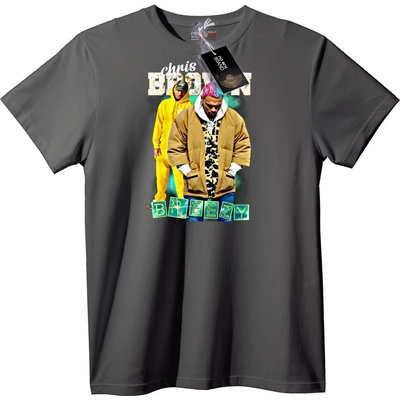 NOONEBRAND Тениска Chris Brown Бриз - 6XL, White