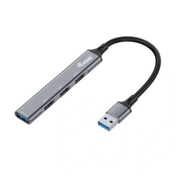 Image 1 of Equip 128960 интерфейсен хъб USB 3.2 Gen 1 (3.1 Gen 1) Type-A 5000 Мбит/с Черен, Сив (equip128960) (equip128960)