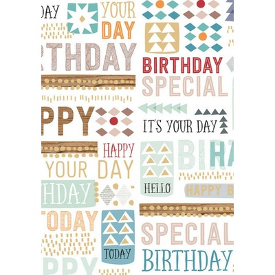 Balicí papír 70x100 cm Artebene Birthday Special