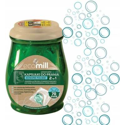 Ecomill Polské Hemp Universal prací Kapsle 2v1 70 PD