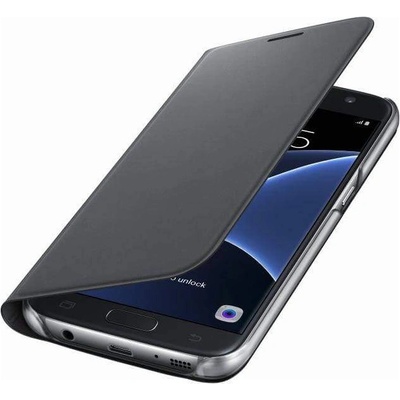 Samsung Flip Cover EF-WG930PBEGWW - оригинален кожен кейс за Samsung Galaxy S7 (черен)