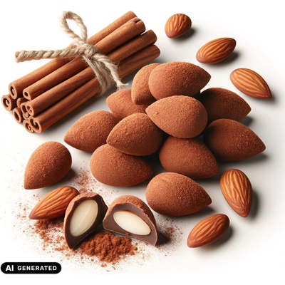IBK Trade Mandle v mléčné čokoládě obalené skořicí 500 g