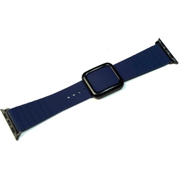 JC Силиконова каишка с магнитна закопчалка за Apple Watch 38мм, 40мм, 41мм - JC Design Modern Buckle Band (тъмносин)