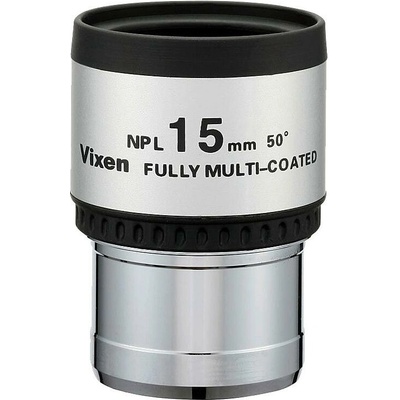 Vixen NPL Plössl, 15 mm, priemer 1,25 palca, uhol pohľadu 50°
