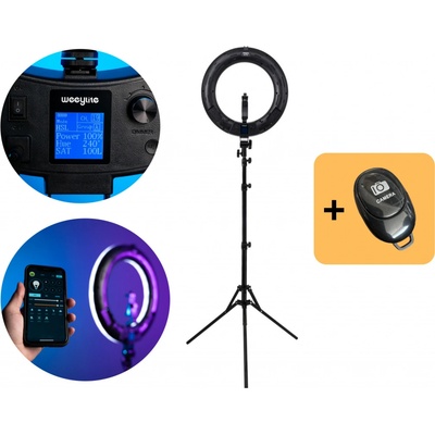Weelite 18" RGB barevný ring light Weeylite WE-10 – Zboží Živě
