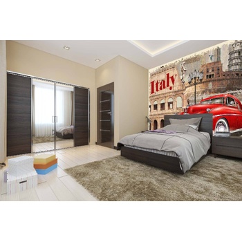 DIMEX ART s. r. o Самозалепваща се флизелинова фототапета винтидж италиански плакат 375 x 250 см