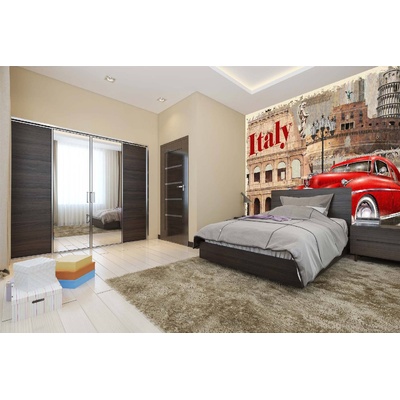 DIMEX ART Самозалепваща се флизелинова фототапета винтидж италиански плакат 375 x 250 см