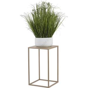 HowHomely Стойка за цветя 40x24 см бежов (DD0490)