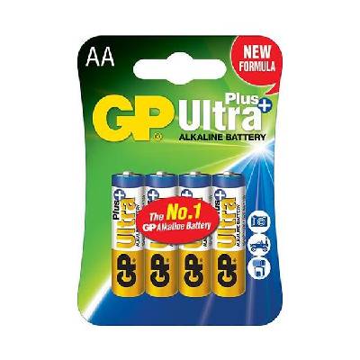 Алкална батерия gp ultra plus lr6 aa /4 бр. в опаковка/ 1.5v (gp-ba-15aup21-sb4)