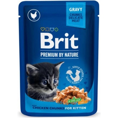 Brit Premium by Nature pro koťata s kuřecími kousky 100 g