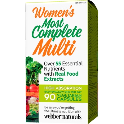Webber Naturals Women’s Most Complete Multi, 90 капсули, Webber Naturals