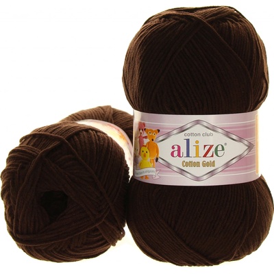 Alize Cotton Gold 26 tmavě hnědá