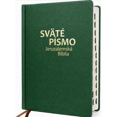 Sväté písmo - Jeruzalemská Biblia (veľký formát) zelená obálka