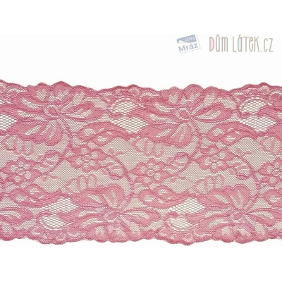 Elastická čipka staroružová, 150 mm
