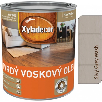 XylaDecor tvrdý voskový olej 2,5 l Sivý
