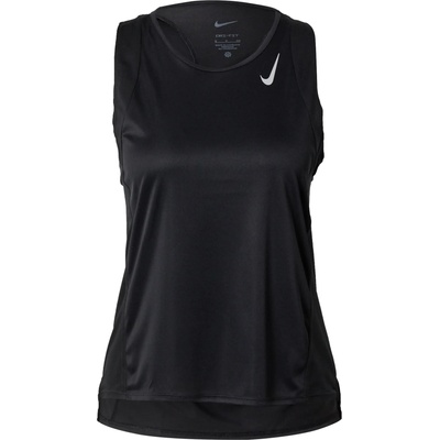 Nike Спортен топ черно, размер m