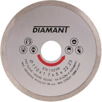 DIAMANT Kotouč diamantový plný 110 mm 121010