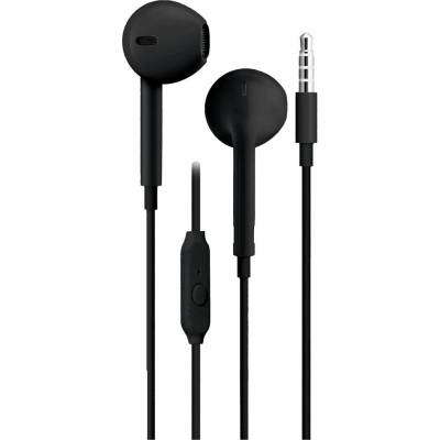 Blue Star Wire Earphones Jack 3,5 mm With Microphone Pa-E65 1,2 M Black