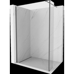Mexen Kioto душ-преграда Walk-in 125 x 30 cm, прозрачен, четка Gun Gray - 800-125-212-66-00-030 (800-125-212-66-00-030)