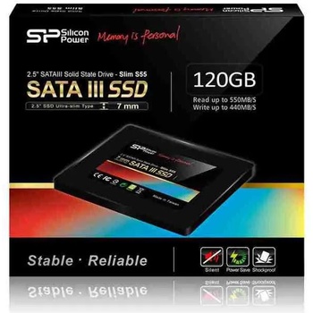 Silicon Power Slim S55 2.5 120GB SATA3 (SP120GBSS3S55S25)
