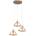 V-TAC led Пендел Дизайн Дърво 3*e27 - 23367 (23367)