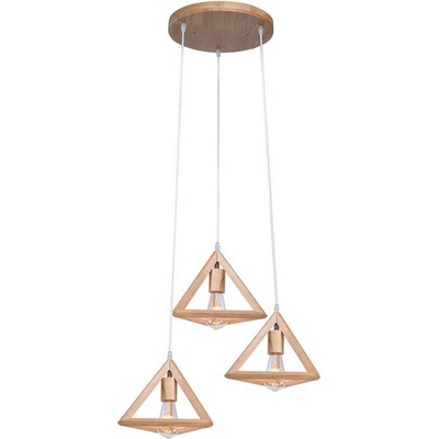 V-TAC led Пендел Дизайн Дърво 3*e27 - 23367 (23367)