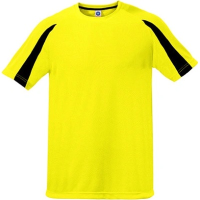 Starworld Unisex kontrastní sportovní tričko SW309 Fluore scent Yellow