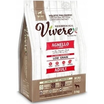 Vivere Dog Adult Mini jahňacie 3 kg