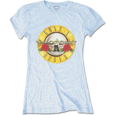 Guns N' Roses Classic Bullet Logo (Skinny Fit) Powder Blue L Дамски Риза (GNRTS03LBL03)