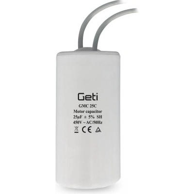 Kondenzátor rozběhový motorový 25uF 450V GETI GMC 25C – Zbozi.Blesk.cz