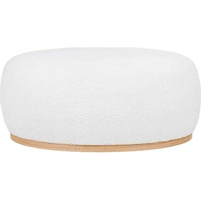 House Nordic Taburet (Puf) MANHATTAN 54,5x88,5x36 cm, bílé bouclé