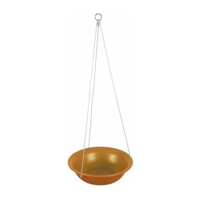 Zolux Keramická miska na vodu alebo krmivo závesná 48 cm/26 cm oranžová
