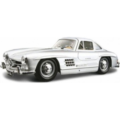 Bburago Mercedes Benz 300 SL 1954 stříbrná 1:24 – Zboží Mobilmania