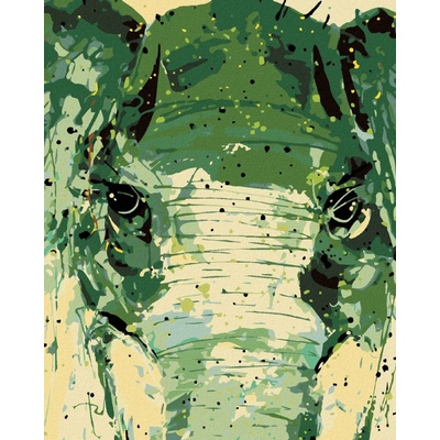 Diamondi Diamantové maľovanie - MAĽOVANÝ ABSTRAKTNÝ SLON Rámovanie: bez rámu a bez vypnutia plátna, Rozmer: 40x50 cm