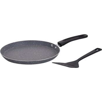 Voltz Тиган за палачинки с шпатула Oliver Voltz OV51322H24S, 24см, Мраморно покритие, Индукция, Сив (OV51322H24S)